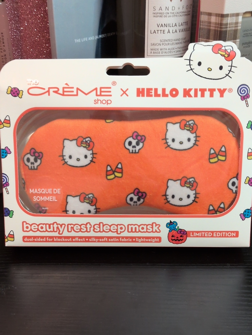 The Creme Shop X Hello Kitty Orange Halloween Sleep Mask